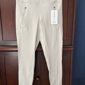 Athleta Peak Hybrid White Legging, size small